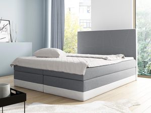 Miniaturka 3 - Łóżko kontynentalne szaro-biały aranżacja FLORENCIA