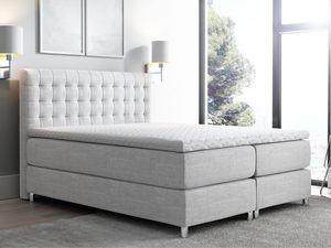 Miniaturka 7 - Łóżko z Pikowanym Zagłówkiem białe aranżacja SONIC