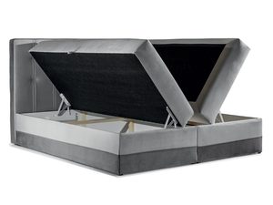 Miniaturka 1 - Nowoczesne Łóżko Tapicerowane Marlene pojemniki na pościel