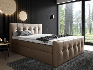 Miniaturka 4 - Łóżko Sypialniane Tapicerowane Malibu brązowe
