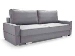 Miniaturka 9 - Sofa Rozkładana Dwuosobowa szara białe tło FABIANO