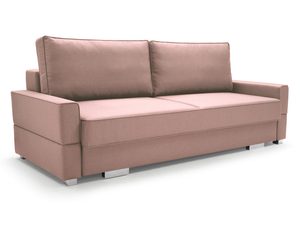 Miniaturka 11 - Sofa Rozkładana Dwuosobowa różowa białe tło FABIANO
