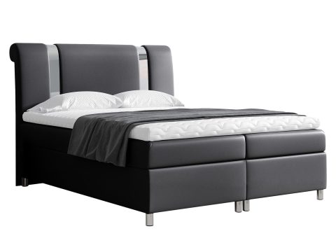 Łóżko Do Sypialni Nowoczesne Mars białe tło