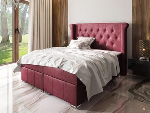 Miniaturka 9 - Granatowe Łóżko W Sypialni Massimo aranzacja róż