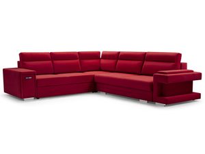 Miniaturka 11 - Narożnik z Funkcją Spania Codziennego czerwony białe tło ZENO