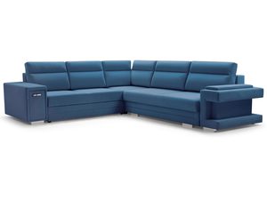 Miniaturka 12 - Narożnik z Funkcją Spania Codziennego niebieski białe tło ZENO