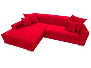 Miniaturka 9 - Rozkładany Narożnik z Funkcją Spania czerwony CAMILO