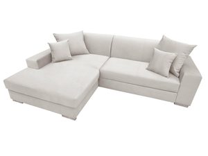 Miniaturka 4 - Rozkładany Narożnik z Funkcją Spania biały CAMILO