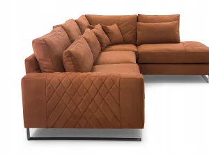 Miniaturka 1 - Narożnik z Zagłówkami i Chromowanymi Nóżkami profil BRUCE