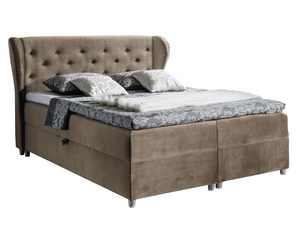 Miniaturka 2 - Łóżko Dwuosobowe Francuskie beżowy białe tło LIMA