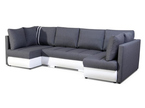 Narożnik z Funkcją Spania w Kształcie U białe tło PAUL U