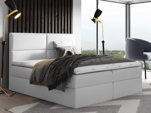 Miniaturka 5 - Łóżko kontynentalne białe aranżacja LARRY