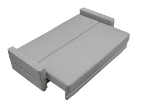 Miniaturka 2 - Sofa Rozkładana 2 Osobowa szaro-biała rozłożona DOLORES B