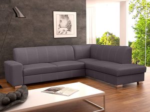 Miniaturka 4 - Narożnik do Pokoju jasny brąz ekoskórka aranżacja SILVIA