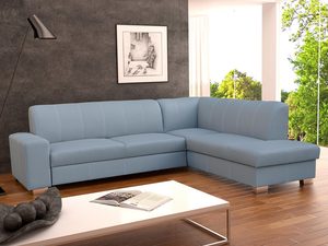 Miniaturka 6 - Narożnik do Pokoju szara ekoskórka aranżacja SILVIA