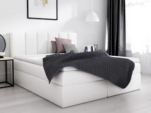 Miniaturka 1 - Łóżko kontynentalne białe aranżacja CAMEA