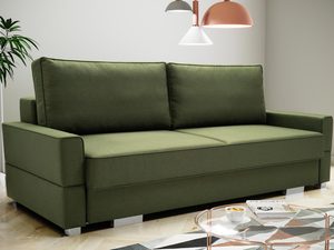 Miniaturka 8 - Sofa Rozkładana Dwuosobowa butelkowa zieleń aranżacja FABIANO