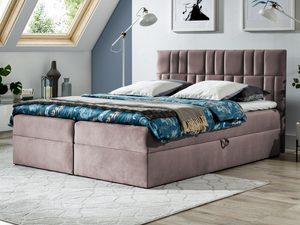 Miniaturka 2 - Łóżko kontynentalne brązowe aranżacja PRINCE 3