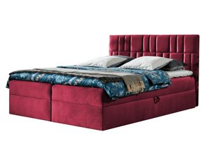 Miniaturka 5 - Łóżko kontynentalne czerwone białe tło PRINCE 3