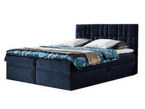 Miniaturka 9 - Łóżko kontynentalne granatowe białe tło PRINCE 3