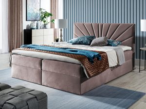 Miniaturka 12 - Łóżko kontynentalne brązowe aranżacja PRINCE 4