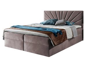 Miniaturka 11 - Łóżko kontynentalne brązowe białe tło PRINCE 4