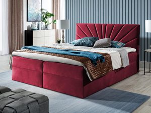 Miniaturka 10 - Łóżko kontynentalne czerwone aranżacja PRINCE 4