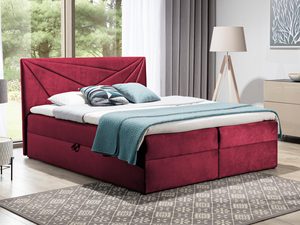 Miniaturka 4 - Łóżko kontynentalne czerwone aranżacja PRINCE 5