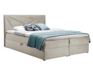 Miniaturka 5 - Łóżko kontynentalne kremowe białe tło PRINCE 5