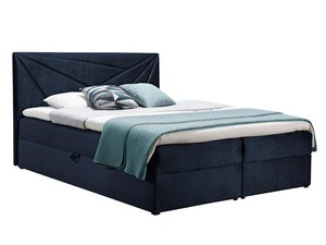 Miniaturka 9 - Łóżko kontynentalne granatowe białe tło PRINCE 5