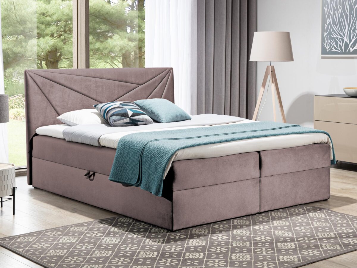 Łóżko kontynentalne aranżacja PRINCE 5