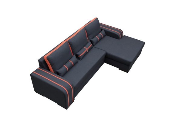 Rozkładany narożnik z poduszkami widok z góry GRACE