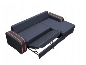 Miniaturka 1 - Rozkładany narożnik z poduszkami widok z góry rozłożony GRACE