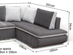 Miniaturka 1 - Duży Narożnik 300x200 wymiary STEPHEN