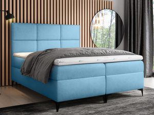 Miniaturka 11 - Duże Łóżko do Sypialni niebieski aranżacja LOTUS