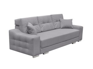 Miniaturka 14 - Sofa 2 Osobowa z Funkcją Spania szara GRANDE