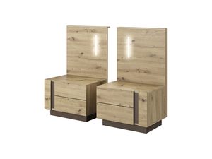 Miniaturka 2 - Stoliki nocne do sypialni dąb artisan CLEOPATRA