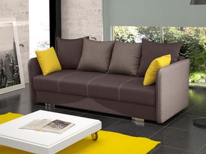 Miniaturka 6 - Sofa do salonu jasny brąz+ ciemny brąz aranżacja BLANCO