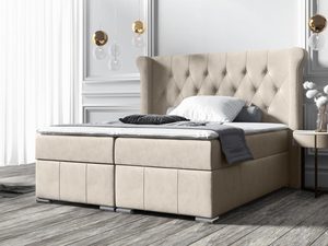 Miniaturka 1 - Szare Łóżko W Sypialni FRANK