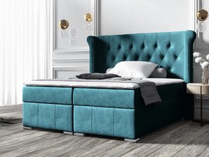 Miniaturka 4 - Szare Łóżko W Sypialni FRANK