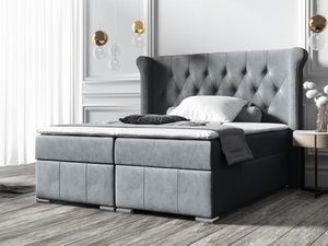 Miniaturka 6 - Szare Łóżko W Sypialni FRANK