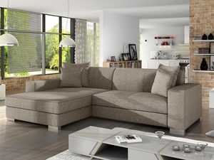 Miniaturka 14 - Rozkładany Narożnik capuccino aranżacja CAMILO