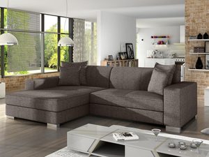 Miniaturka 15 - Rozkładany Narożnik brązowy aranżacja CAMILO