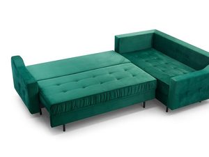 Miniaturka 4 - Narożnik zielony rozłożony ALEX NEW 2021