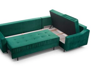 Miniaturka 7 - Narożnik Zielony system rozkładania białe tło ALEX NEW 2021