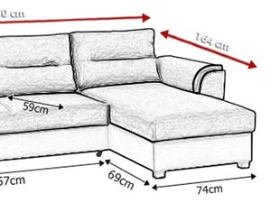 Miniaturka 5 - Narożnik Pokojowy wymiary OSCAR