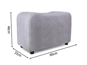 Miniaturka 8 - Pufa szara wymiary ELENA