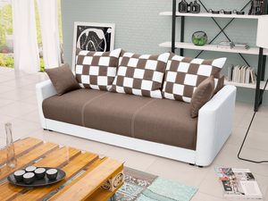 Miniaturka 6 - Sofa Młodzieżowa do Pokoju brązowo-biała aranżacja JOVEN
