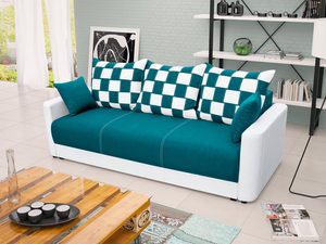 Miniaturka 9 - Sofa Młodzieżowa do Pokoju turkusowo-biała aranżacja JOVEN