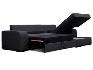 Miniaturka 4 - Klasyczny narożnik z poduszkami szary pojemnik CINDY